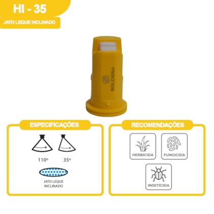 Bico De Pulverização Amarelo HI35 110002 SOLCERA