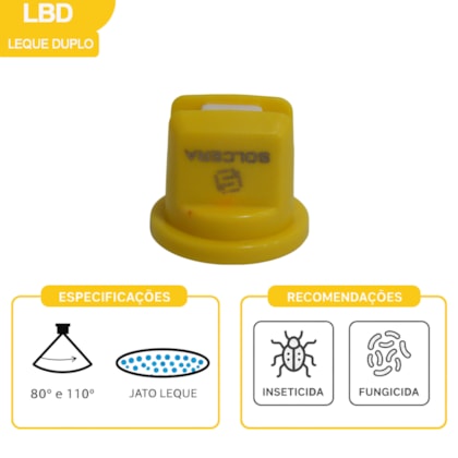 Bico De Pulverização Amarelo LBD 11002 SOLCERA