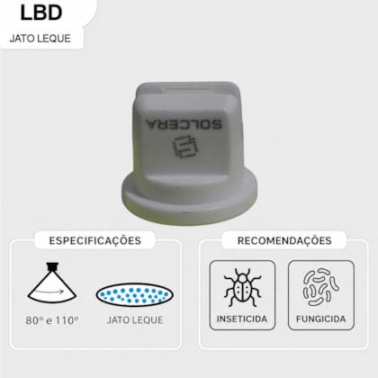 Bico De Pulverização Branco LBD 11008 SOLCERA