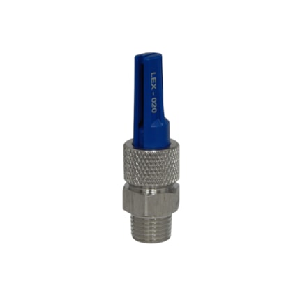 Bico De Pulverização  LEX 020  Azul  Com  Adaptador Metálico - SOLCERA