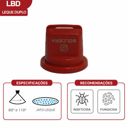 Bico De Pulverização Vermelho LBD 11004 SOLCERA