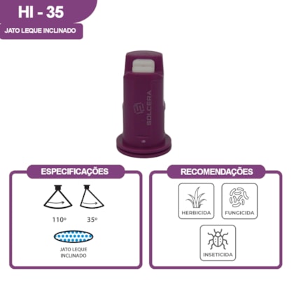 Bico De Pulverização Violeta- HI35 110025 - SOLCERA