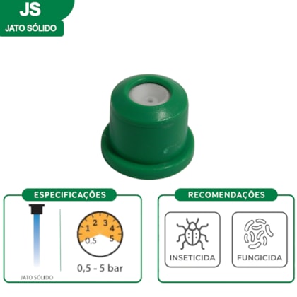 Bico Pulverização Verde Jato Sólido 1,01 SOLCERA