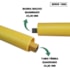 CARDAN QUADRADO SERIE 1000 COMPLETO 120CM AEMCO CC1001/3PS