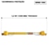 CARDAN QUADRADO SERIE 1000 COMPLETO 120CM AEMCO CC1001/3PS