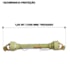 CARDAN QUADRADO SERIE 5000 COMPLETO 105CM AEMCO CC5002/3P RO2/ROAT 0501047952