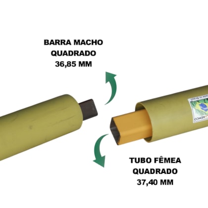 CARDAN QUADRADO SERIE 5000 COMPLETO 105CM AEMCO CC5010/1P BALDAN RPDL 60200501830