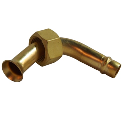 Conector Curvo 1/2 Com Bico 12,7 90 R P/Porca INOX - SIMILAR JACTO - 317529