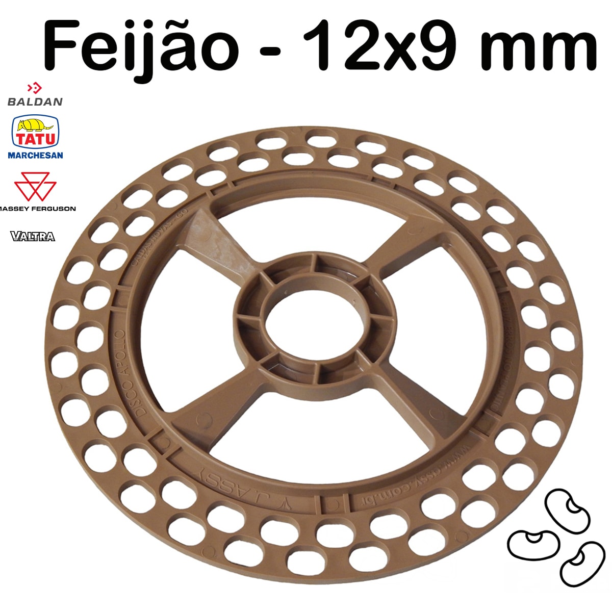 Disco Feijão 56F 12x9mm Universal Rampflow J.Assy 1010104 - Loja