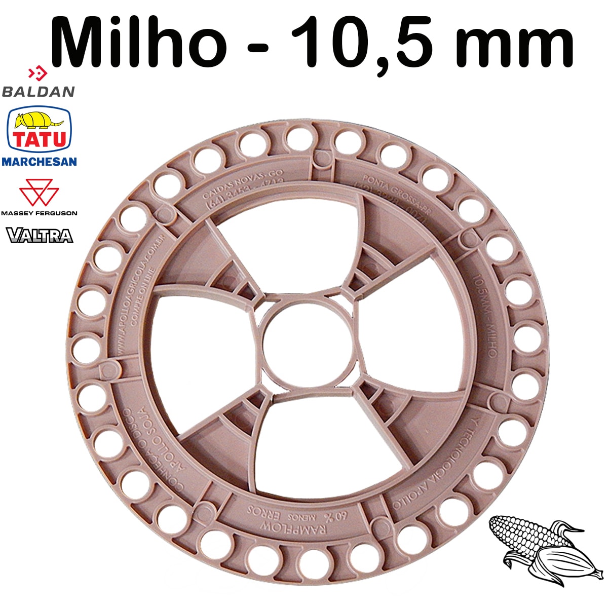 Disco Milho 28F 10,5mm Universal Rampflow J.Assy 1010034 - Loja