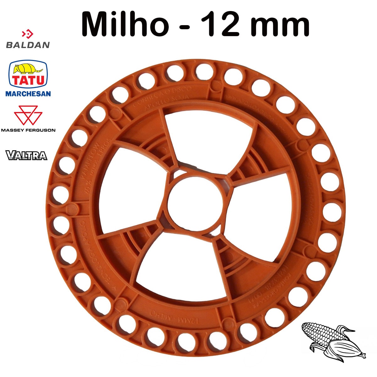Disco Milho 28F 12mm Universal Rampflow J.Assy 1010031 - Loja Novo