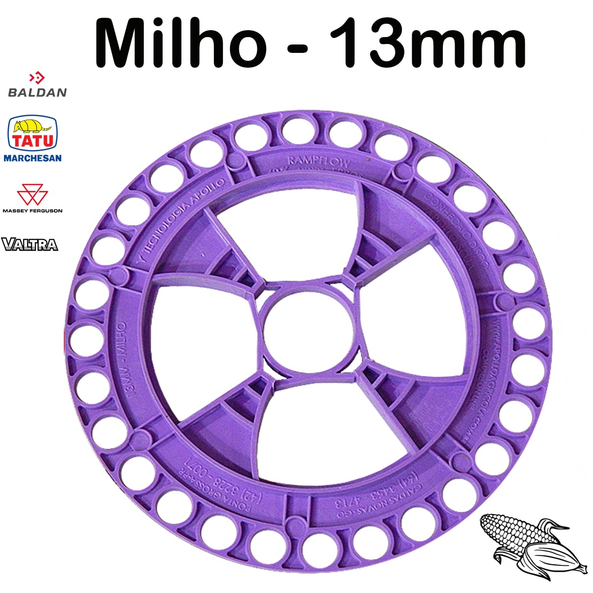 Disco Feijão 56F 12x9mm Universal Rampflow J.Assy 1010104 - Loja