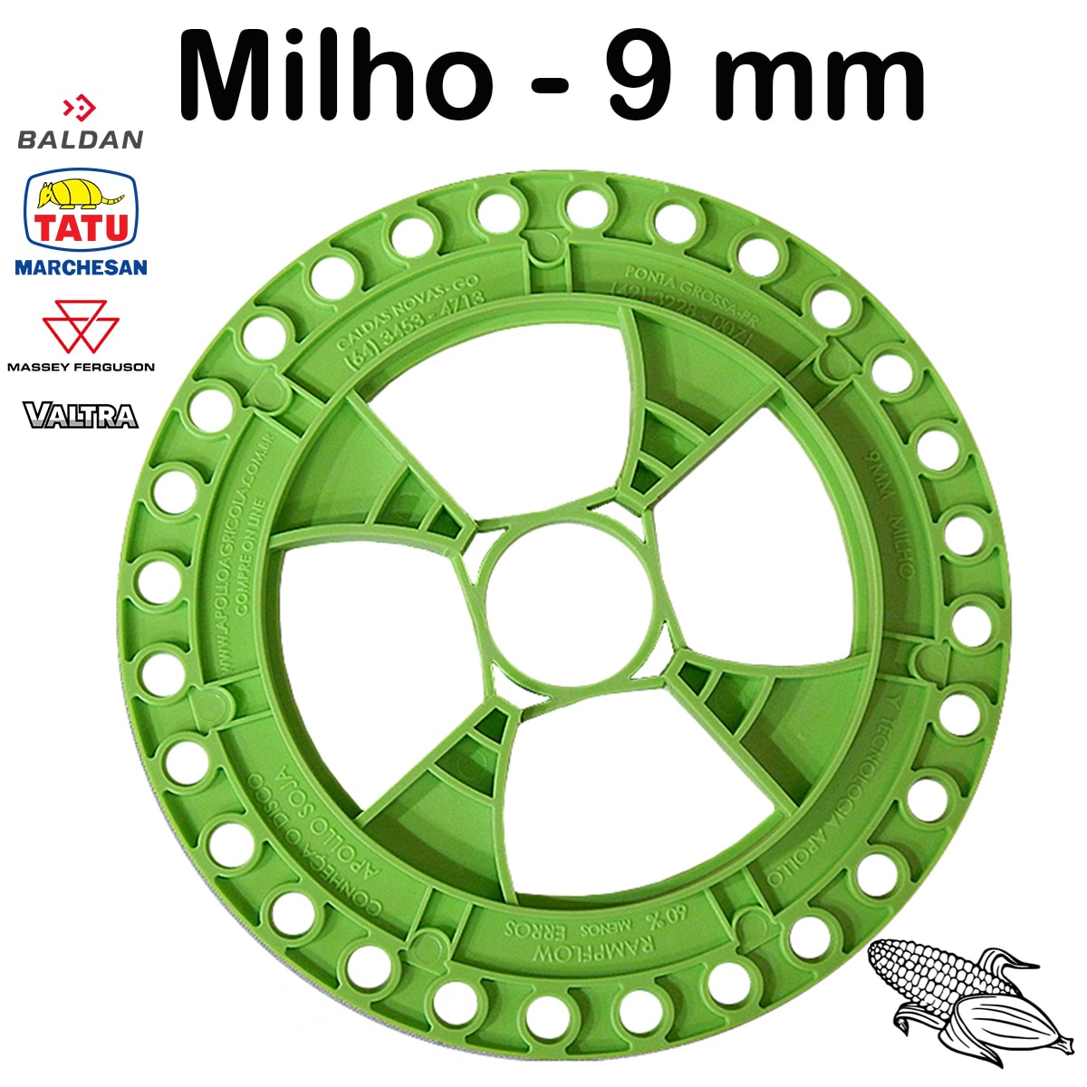 Disco Milho 28F 9mm Universal Rampflow J.Assy 1010036 - Loja Novo
