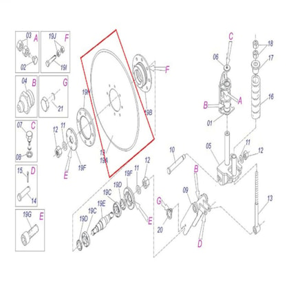 Disco Plano Liso 24" Furo Redondo 135mm Tatu/Marchesan 0603030044