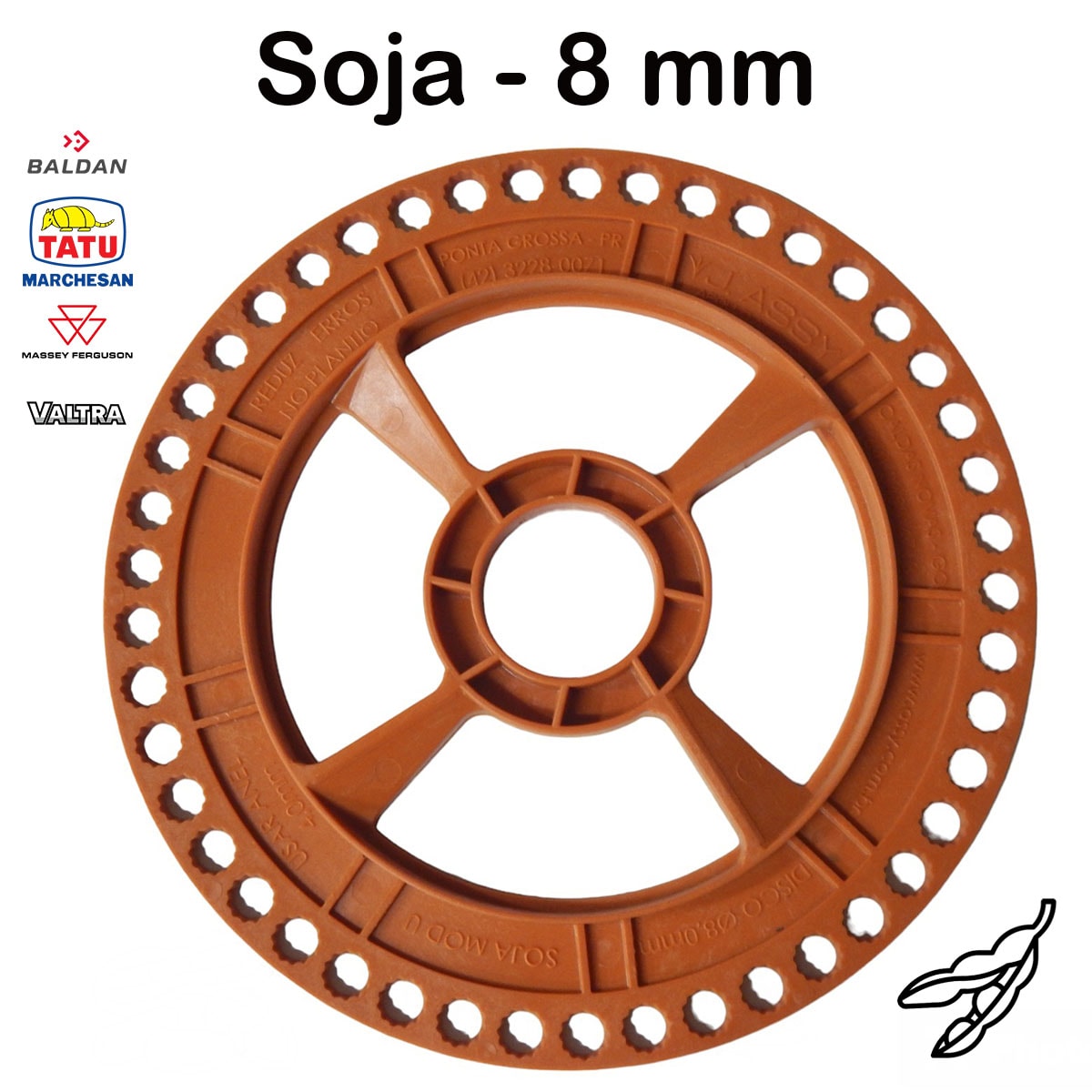 Disco Soja 56F 9mm Titanium Rampflow J.Assy 1010177 - Loja Novo Campo