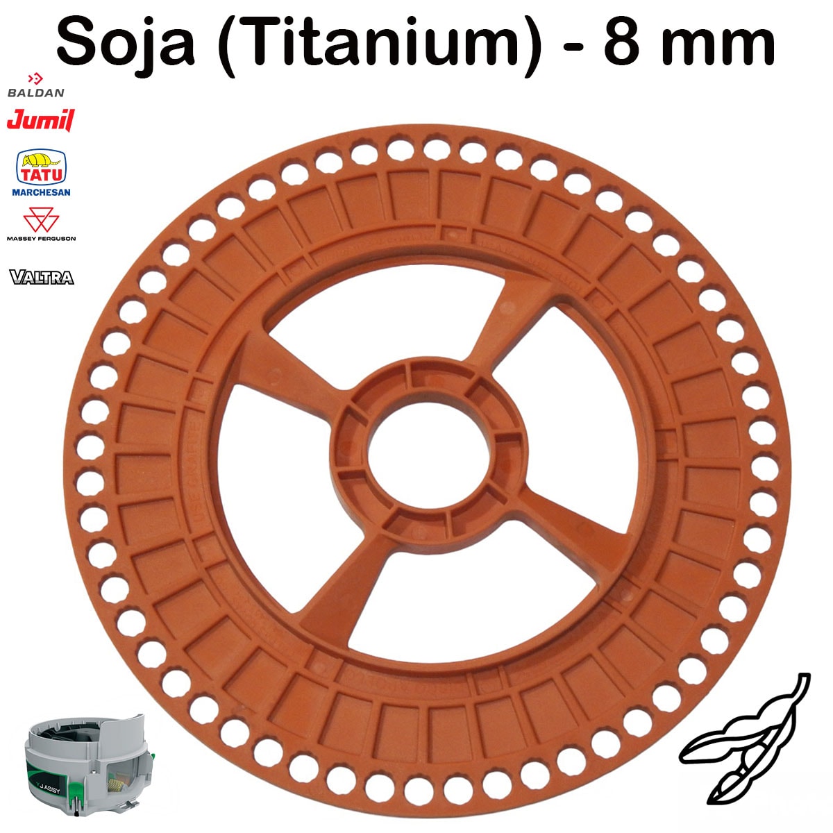 Disco Soja 56F 8mm Titanium Rampflow J.Assy 1010176 - Loja Novo Campo