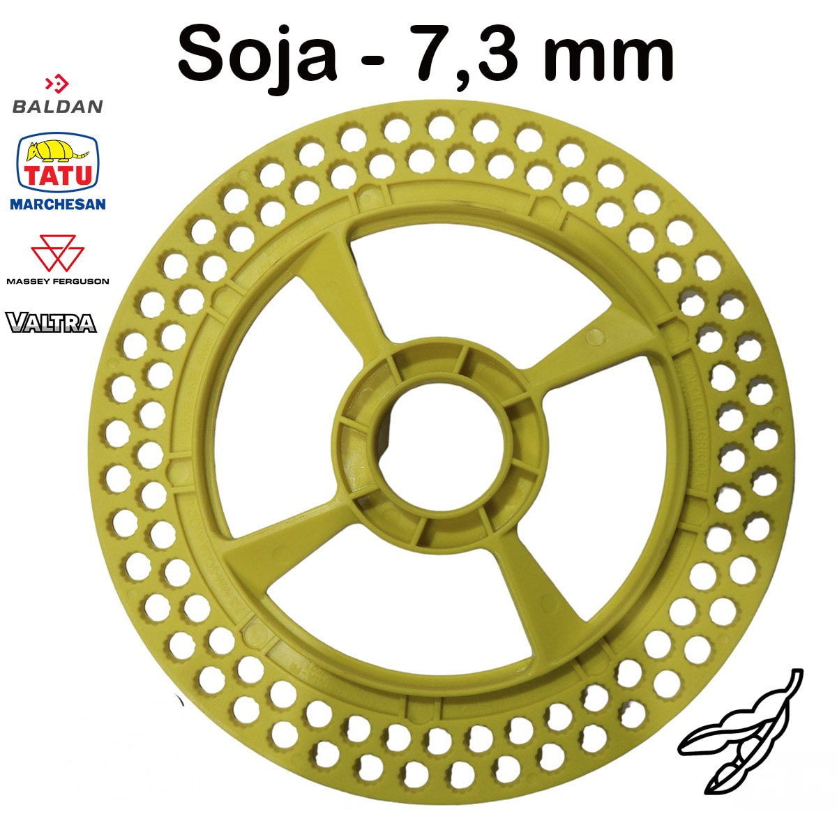 Disco Soja 56F 9mm Titanium Rampflow J.Assy 1010177 - Loja Novo Campo