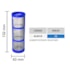 ELEMENTO FILTO INOX 43 X 132MM MALHA 50 AZUL  S/ ANEL MAGNOJET M501/8