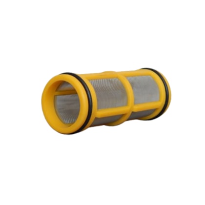 ELEMENTO FILTRO INOX 37,50 X 97MM MALHA 80 AMARELO C/ ANEIS MAGNOJET M502/1