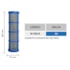 ELEMENTO FILTRO INOX 57 X 201MM MALHA 50 AZUL S/ ANEIS MAGNOJET M502/8