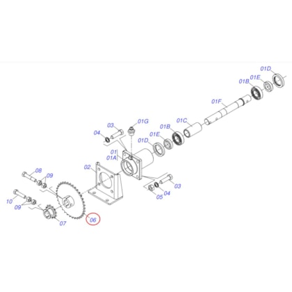 Engrenagem 35Z P15,87 Distribuidor DCA/DCCO Tatu/Marchesan 0501069020