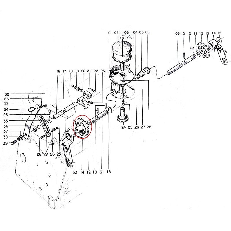Engrenagem Z12 Distribuição Adubo (Até 03/1993) PH2700