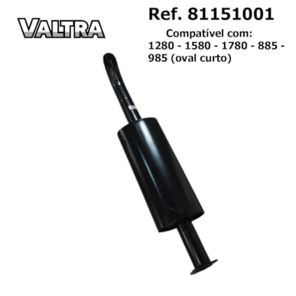 ESCAPAMENTO SILENCIOSO OVAL CURTO 1280R/1580/1780/985 VALTRA/VALMET 81151001 TRATORRES TR21013