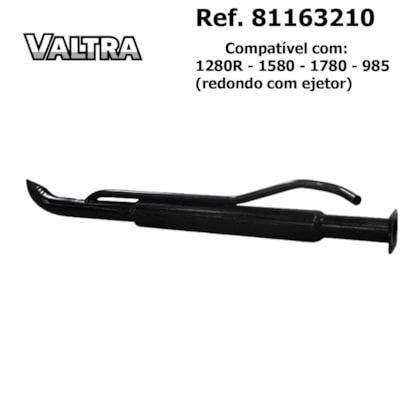 ESCAPAMENTO SILENCIOSO RED C/ EJETOR TRATOR 1280R/1580/1780/985 VALTRA/VALMET 81163210 TRATORRES TR21020