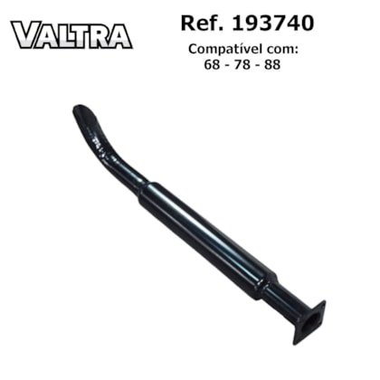 ESCAPAMENTO SILENCIOSO RED CURTO FLANG TRATOR 68/78/88 VALTRA/VALMET 193740 TRATORRES TR21003