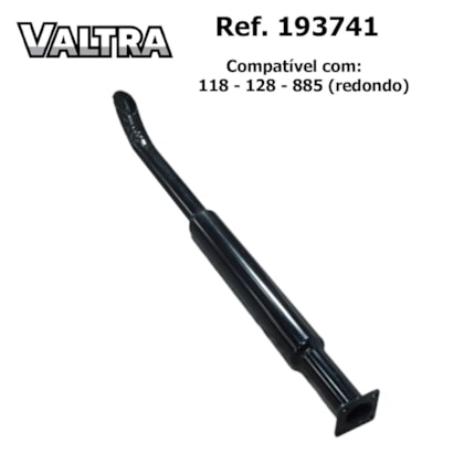 ESCAPAMENTO SILENCIOSO RED LONGO C/ FLANGE TRATOR 118/128/885 VALTRA/VALMET 193741 TRATORRES TR21004