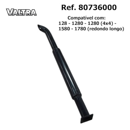 ESCAPAMENTO SILENCIOSO RED LONGO TRATOR 148/1280/1580/1780 VALTRA/VALMET 80736000 TRATORRES TR21018