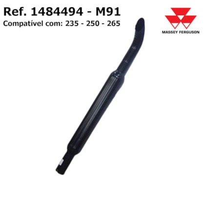 ESCAPAMENTO SILENCIOSO TRATOR 235/250/265 MASSEY FERGUSON 1484494 TRATORRES TR20004
