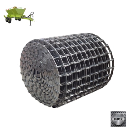 Esteira Inox 26 x 5,5mt Kamaq Adubadora KOMANDER 60 HD/ 36CD / 36HD / 20ED 050.40069