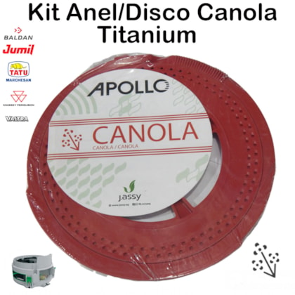 Kit Disco/Anel Canola Titanium 128F J.Assy 1060016