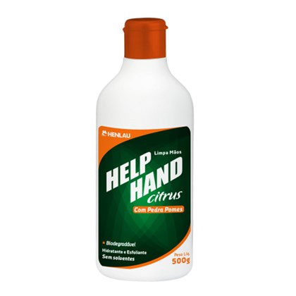 Limpa Mãos Help Hand Citrus Henlau Com Pedra Pomes 500g