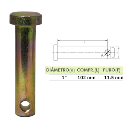PINO 3 PONTO 1 X 102MM FURO 11,5MM VALTRA 200240