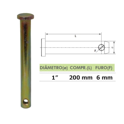 PINO GRADE TATU 1 X 200MM FURO 6MM SIMILAR 0521010453