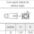 Terminal 1.3/4" - 20Z Aperto Lateral Tambor Duplo Serie 6000 Aemco CC617