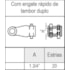 Terminal 1.3/4" - 20Z Engate Rápido Tambor Duplo Serie 6000 Aemco CC609