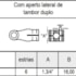 Terminal 1.3/4" - 6Z Ap. Lat. Tambor Duplo Serie 6000 Aemco CC618