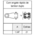 Terminal 1.3/8" - 21Z Engate Rápido Tambor Duplo Serie 6000 CC600E