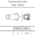 Terminal 1.3/8" - 6Z Engate Rápido Serie W4000 Aemco CW420