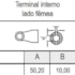 Terminal Interno Fêmea Quadrado Serie 6000 Aemco CC601