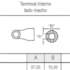 TERMINAL INTERNO MACHO QUADRADO SERIE 5000 AEMCO CC52